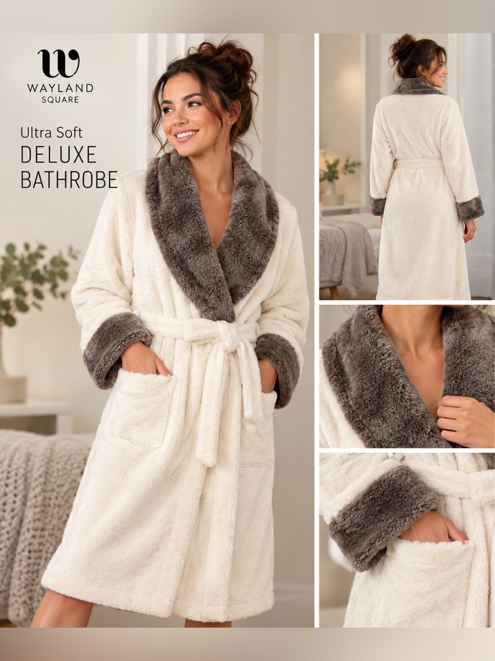 NWT
Wayland Square Ultra Soft Deluxe Bathrobe.  One Size fits most